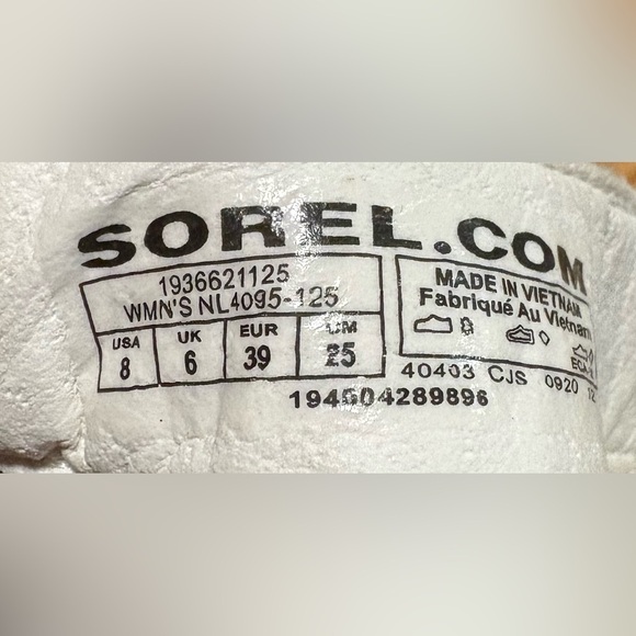 Sorel Women's Black and White Sandals - Picture 4 of 5